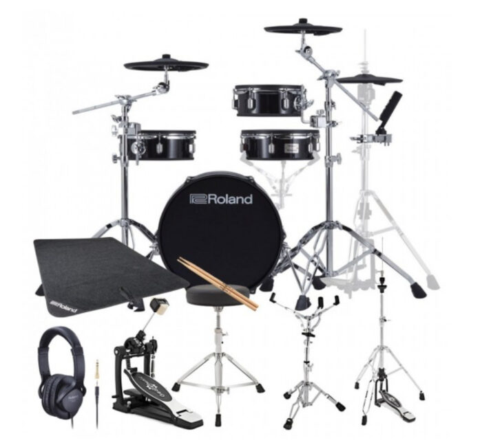 Roland VAD103 V-Drums Acoustic Design Drum Kit Bundle