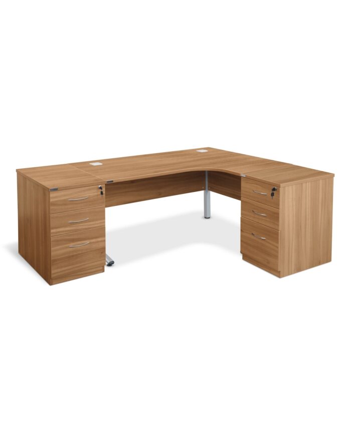 Walnut corner workstation - Image 7